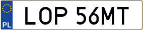 Trailer License Plate